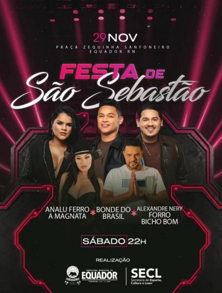 Analu Ferro A Magnata, Bonde do Brasil e Alexandre Nery - Festa de São Sebastião