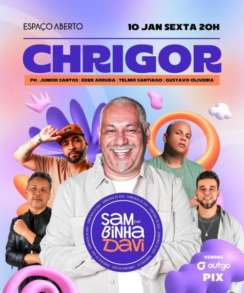 Chrigor, PH, Junior Santos, Eder Arruda, Telmo Santiago e Gustavo Oliveira