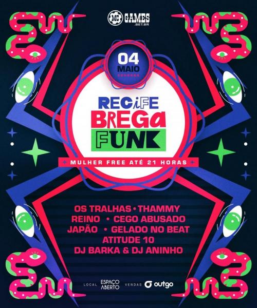 Os Tralhas, Thammy, Reino, Cego Abusado, Japão, Gelado No Beat, Atitude 10 e Dj Barka & Dj Aninho - Recife Brega Funk