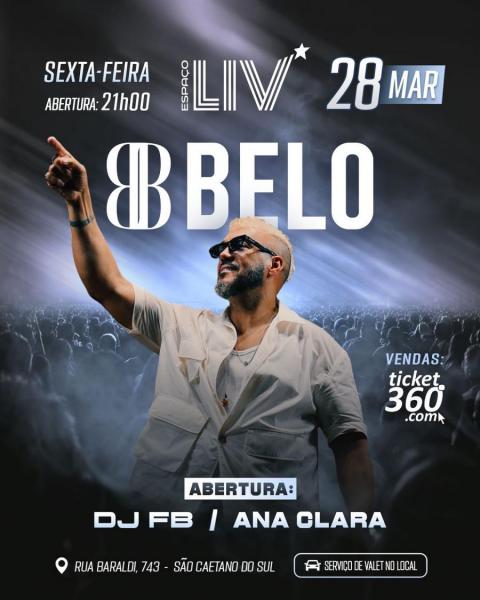 Belo, Dj FB e Ana Clara
