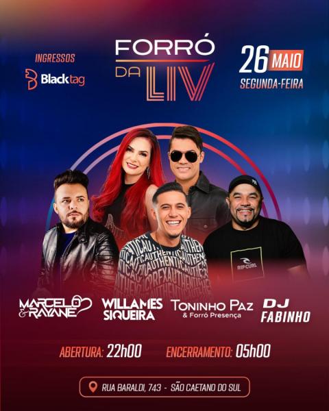 Marcelo & Rayane, Williames Siqueira, Toninho Paz e Dj Fabinho - Forró da Liv