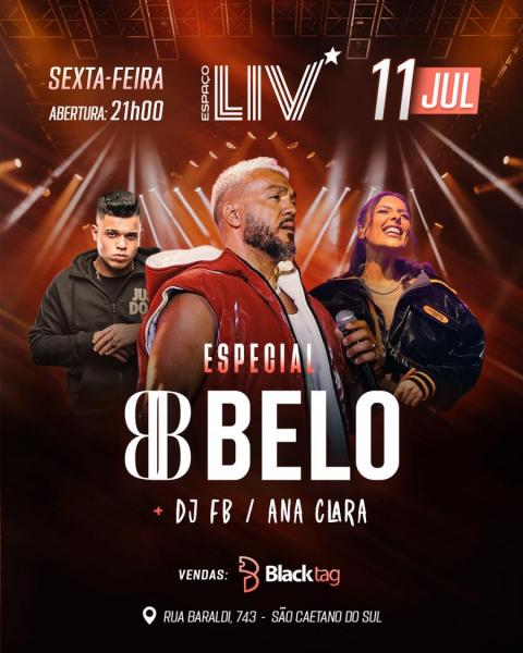 Belo, Dj FB e Ana Clara