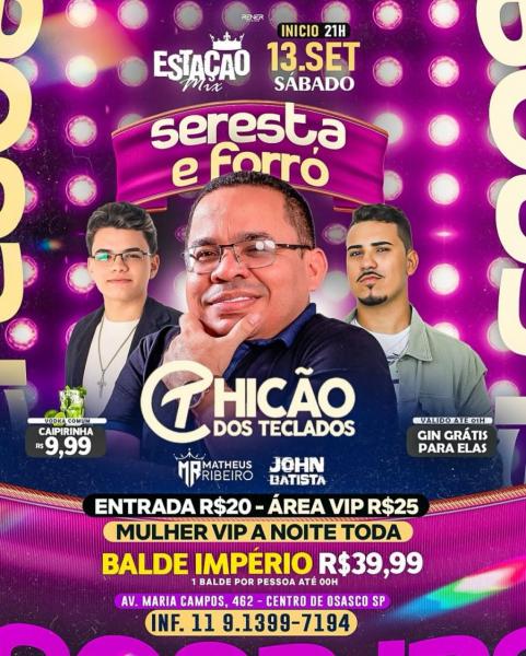 Chicão dos Teclados, John Batista e Matheus Ribeiro - Seresta & Forró