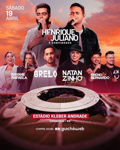 Henrique & Juliano, Rayane & Rafaela, Grelo, Natanzinho Lima e Breno & Bernado