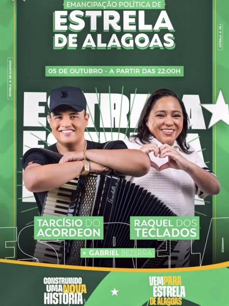 Tarcísio do Acordeon, Raquel dos Teclados e Gabriel Bezerra