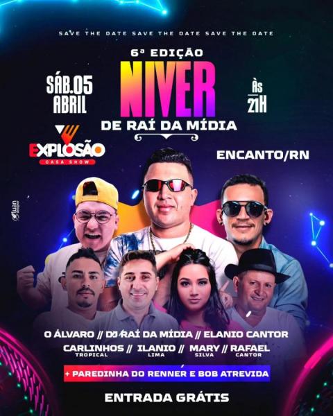 O Álvaro, DJ Raí da Mídia, Elanio Cantor, Carlinhos Tropical, Ilanio Lima, Mary Silva e Rafael Cantor
