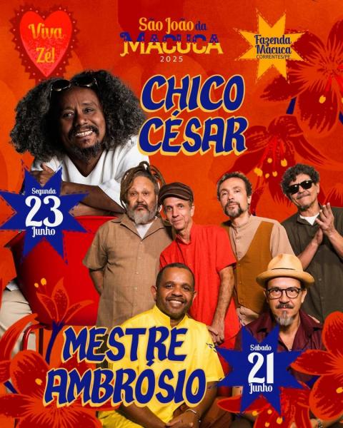 Chico César, Forró na Caixa, As Januárias e Cortejo do Boi da Macuca - São João da Macuca 2025