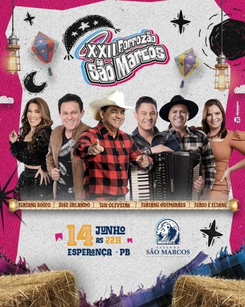 Fábio & Eliana, Fabiano Guimarães, Fabiana Souto, José Orlando e Ton Oliveira - XXI Forrozão São Marcos 2025