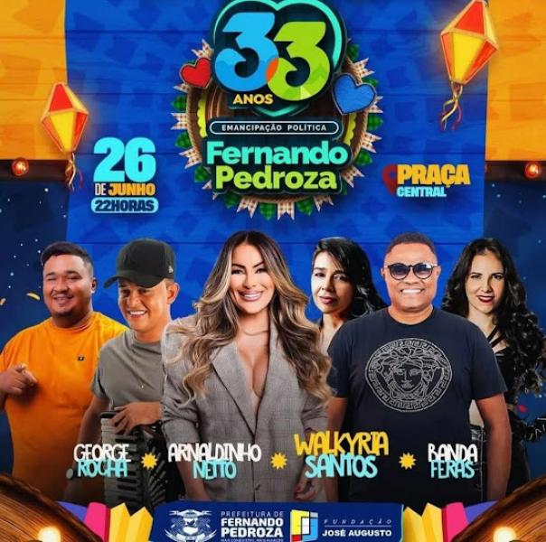Walkyria Santos, Arnaldinho Netto, George Rocha e Banda Feras