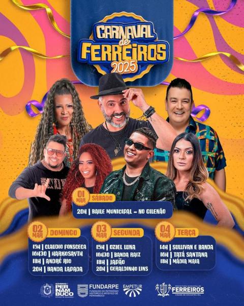 Claudio Fonseca, Harkosayth, André Rio e Banda Lapada - Carnaval de Ferreiros 2025