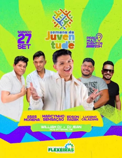 Marcynho Sensação, Asas Morena, Edson Razek e Luciano Calazans - Semana da Juventude 2025