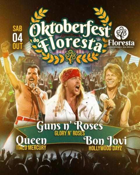 Glory N Roses, Ítalo Mercury e Hollywood Dayz - Oktoberfest do Floresta 2025