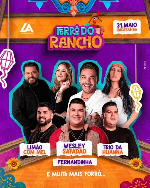 Wesley Safadão, Limão com Mel, Trio da Huanna e Fernandinha - Forró do Rancho 2025