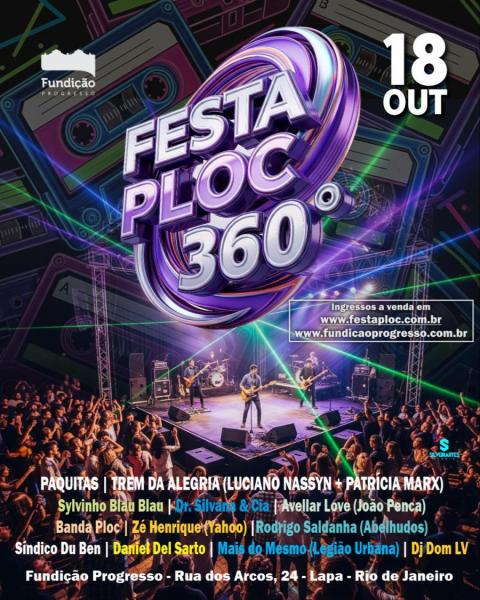 Paquitas, Patricia Marx e Luciano Nassyn (Trem da Alegria), Zé Henrique (Yahoo) e Silvinho Blau Blau - Festa PLOC