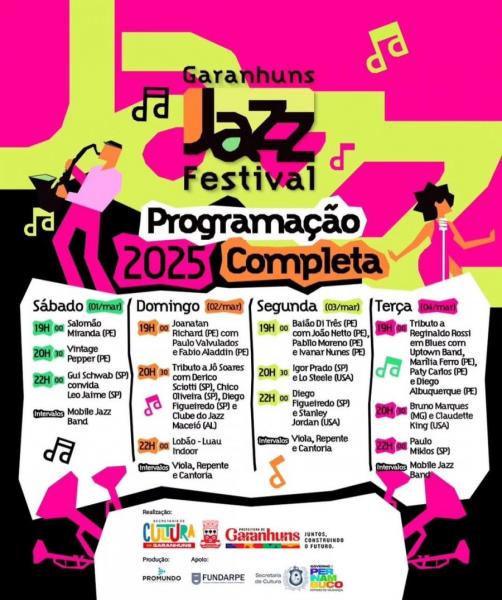 Baião Di Três, Igor Prado & Lo Seteele e Diego Figueiredo & Stanley Jordan - Garanhuns Jazz Festival 2025
