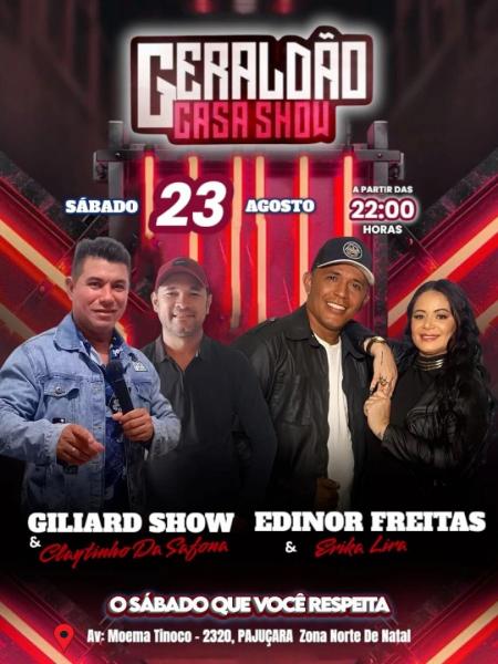 Giliard Show & Claytinho da Safona e Edinor Freitas & Erika Lima