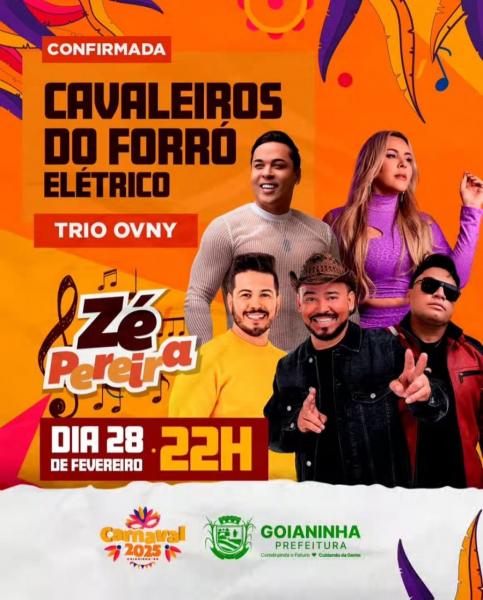 Cavaleiros do Forró Elétrico no Trio Ovny e Som & Balanço - Zé Pereira 2025