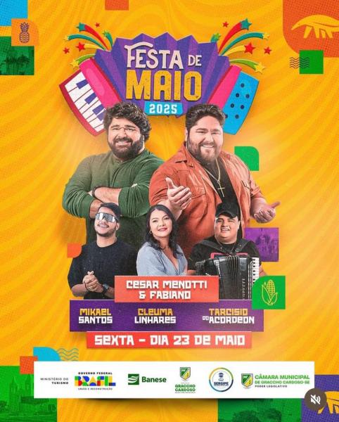 Cesar Menotti & Fabiano, Mikael Santos, Cleuma Linhares e Tarcísio do Acordeon - Festa de Maio 2025