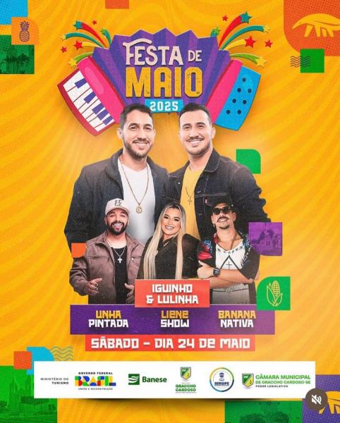 Iguinho & Lulinha, Unha Pintada, Liene Show e Banana Nativa - Festa de Maio 2025