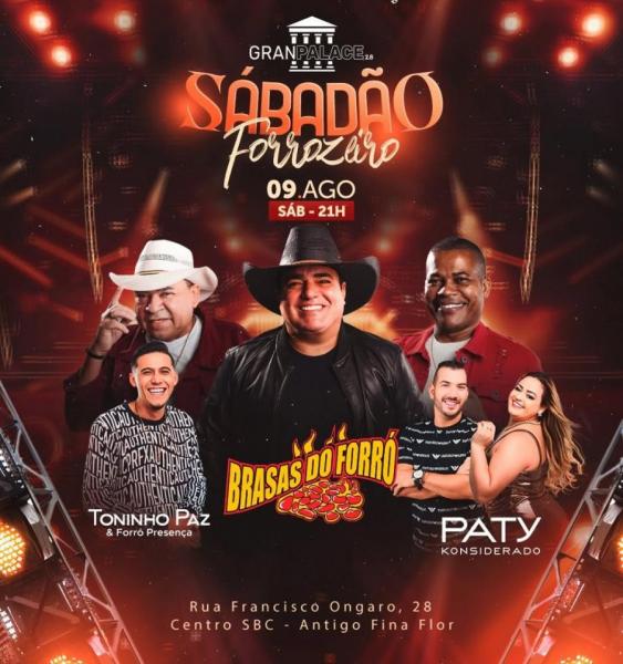 Brasas do Forró, Toninho Paz & Forró Presença e Paty Konsiderado - Sábado Forrozeiro
