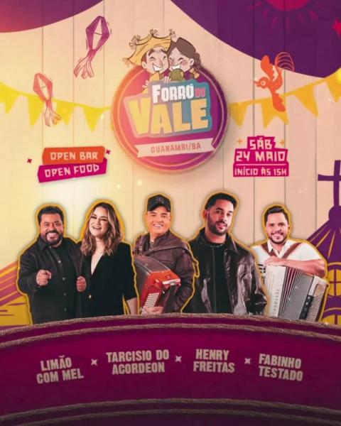 Limão com Mel, Tarcísio do Acordeon, Henry Freitas e Fabinho Testado - Forró do Vale 2025