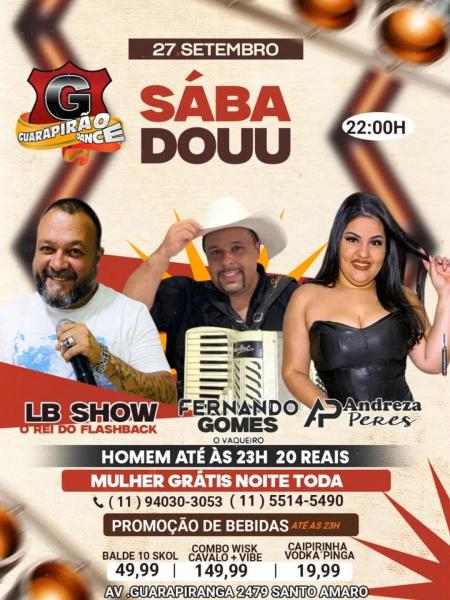 Fernando Gomes, LB Show e Andreza Peres