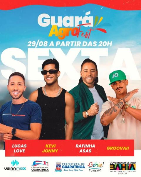 Kevi Jonny, Lucas Love, Rafinha Asas e Groovaii - Guará AgroFest 2025