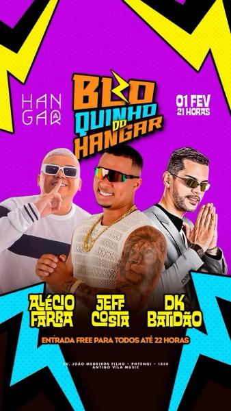 Alécio Farra, Jeff Costa e Dk Batidão - Bloquinho do Hangar
