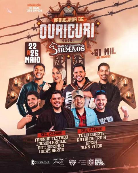 Túlio Duarte, Kátia de Tróia, Gpzin e Alan Vitor - Vaquejada de Ouricuri 2025