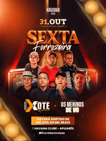 Forrozão Xote Quente e Os Meninos do Vó - Sexta forrozeira