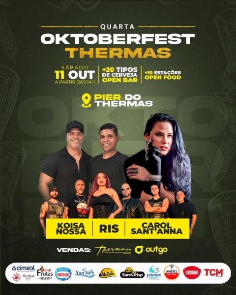 Koisa Nossa, Ris e Carol Santana - 4ª Oktoberfest Thermas 2025