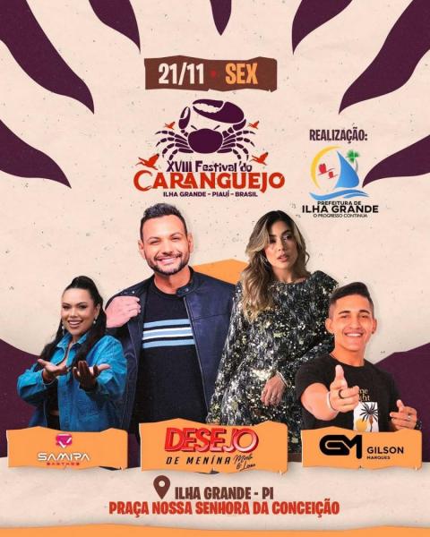 Desejo de Menina, Samira Santhos e Gilson Marques - XVIII Festival do Caranguejo 2025