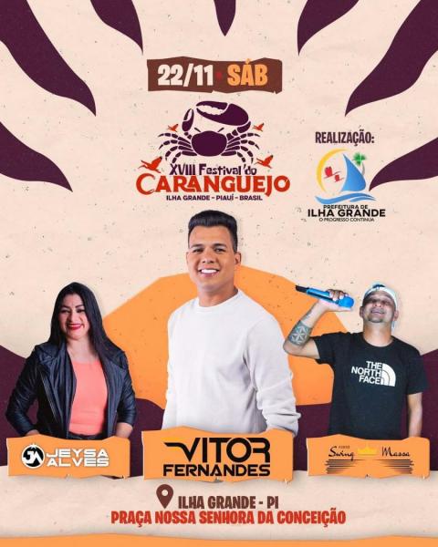 Jeysa Alves, Vitor Fernandes e Swing Massa - XVIII Festival do Caranguejo 2025