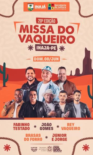 Fabinho Testado, João Gomes, Rey Vaqueiro, Brasas do Forró e Júnior & Jorge - 20ª Missa do Vaqueiro 2025