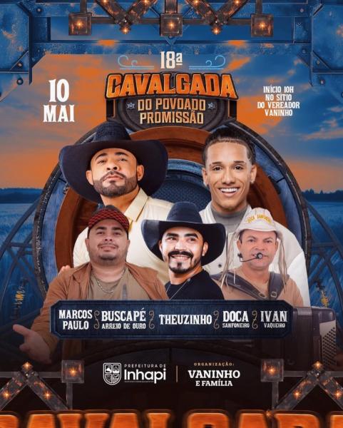 Marcos Paulo, Buscapé, Theuzinho, Doca Sanfoneiro e Ivan Vaqueiro - 18ª Cavalgada