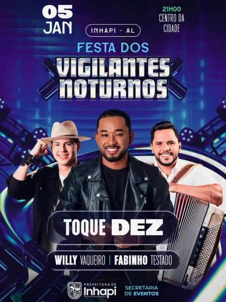 Toque Dez, Willy Vaqueiro e Fabinho Testado - Festa dos Vigilantes