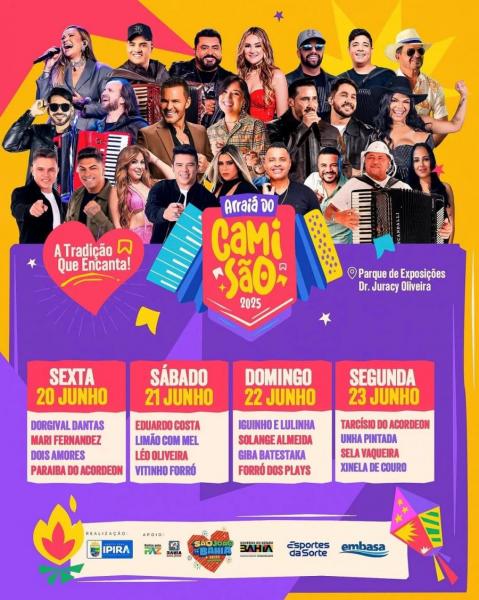 Dorgival Dantas. Mari Fernandez, Dois Amores e Paraiba do Acordeon - Arraiá do Camisão 2025