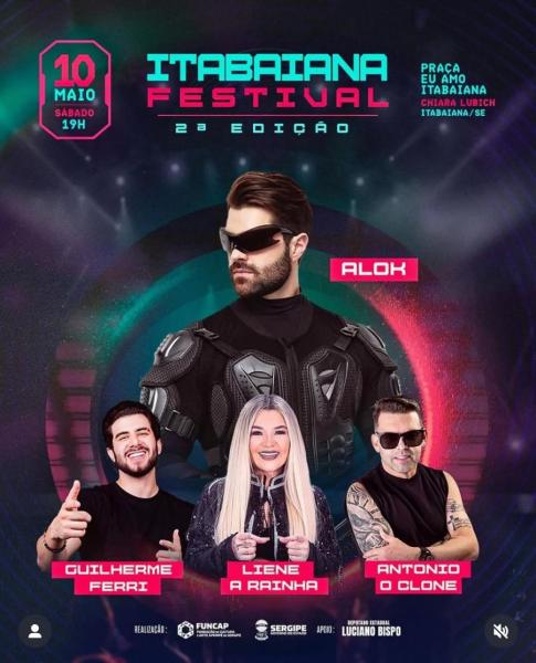 Alok, Guilherne Ferri, Liene A Rainha e Antonio O Clone - 2º Itabaiana Festival