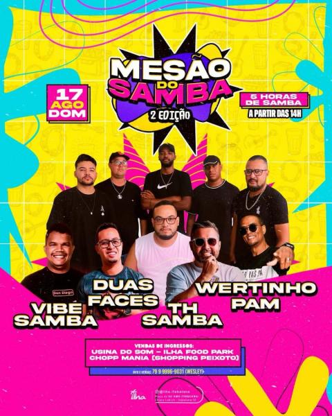 Duas Faces, Vibe Samba, TG Samba e Wetinho Pam - 2º Mesão do Samba 2025