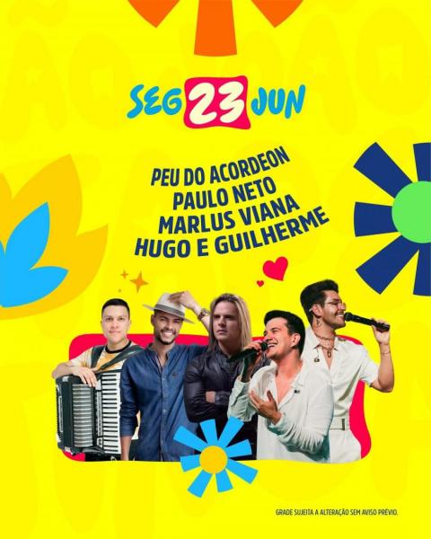 Peu do Acordeon, Paulo Neto, Marlus Viana e Hugo & Guilherme