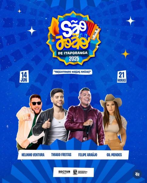 Helinho Ventura, Thiago Freitas, Felipe Araújo e Gil Mendes