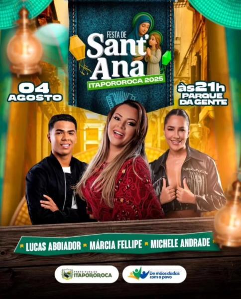 Márcia Fellipe, Lucas Aboiador e Michele Andrade - Festa de Santana