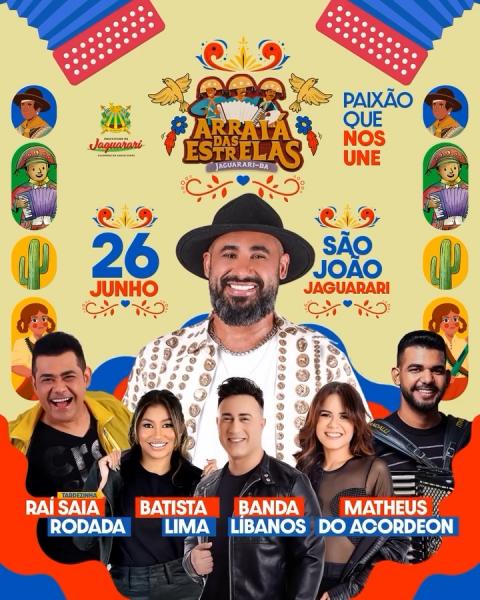 Raí Saia Rodada, Batista Lima, Banda Líbanos e Matheus do Acordeon - Arraiá das Estrelas 2025