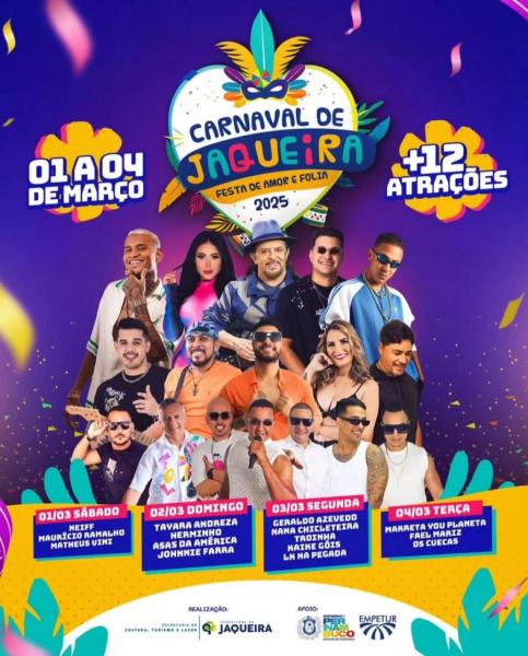 Neiff, Maurício Ramalho e Matheus Vini - Carnaval de Jaqueira 2025