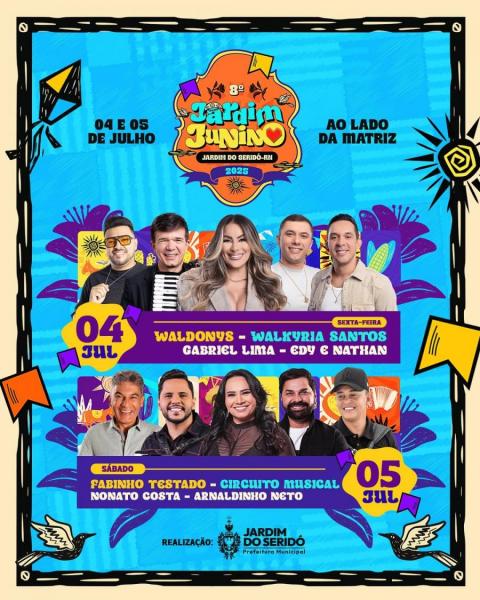 Fabinho Testado, Circuito Musical, Nonato Costa e Arnaldinho Neto - Jardim Junino 2025