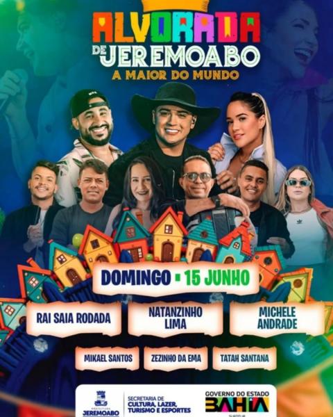 Raí Saia Rodada, Natanzinho Lima, Michele Andrade, Mikael Santos, Zezinho da Ema e Tatah Santana - Alvorada de Jeremoabo 2025