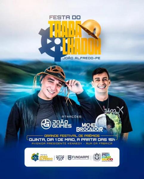 João Gomes e Michel Brocador - Festa do Trabalhador 2025