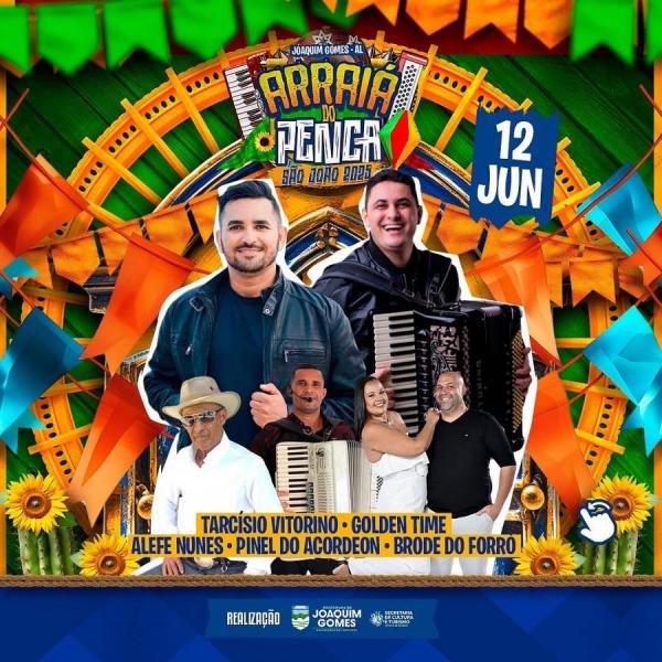 Tarcísio Vitorino, Golden Time, Alefe Nunes, Pinel do Acordeon e Brode do Forró - Arraiá do Penca 2025