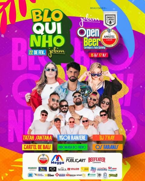 Tatah Santana, Ygor Raniere, Dj Thay, Cartel de Bali, Indomada do Frevo e Os Faranis - Bloquinho Jobim 2025