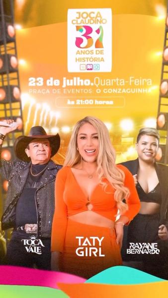 Taty Girl, Toca do Vale e Rayane Bernado